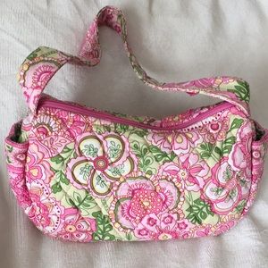 Pink floral Vera Bradley shoulder bag